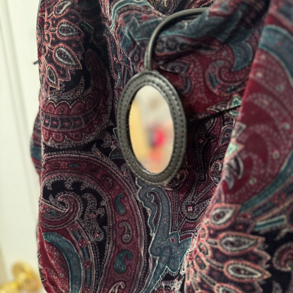 Nine West Paisley Velvet Hobo Bag - Picture 6 of 11
